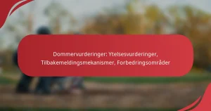 Dommervurderinger: Ytelsesvurderinger, Tilbakemeldingsmekanismer, Forbedringsområder